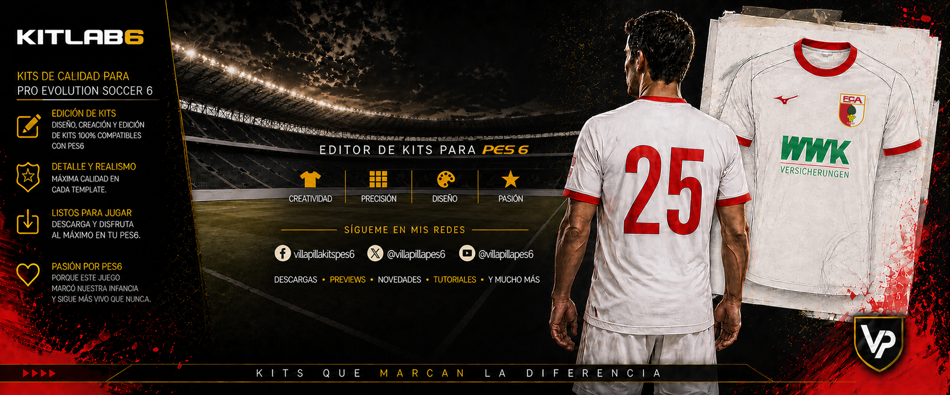 VillaPilla editor de kits para PES6